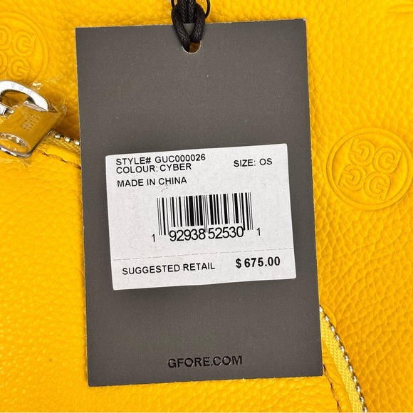 G/FORE Cyber Embossed Full Grain Genuine Leather Skull & Tees Unisex Backpack - Picture 8 of 16